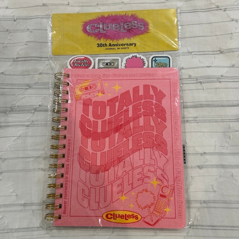 Brand New Clueless 30th Anniversary Pink Journal